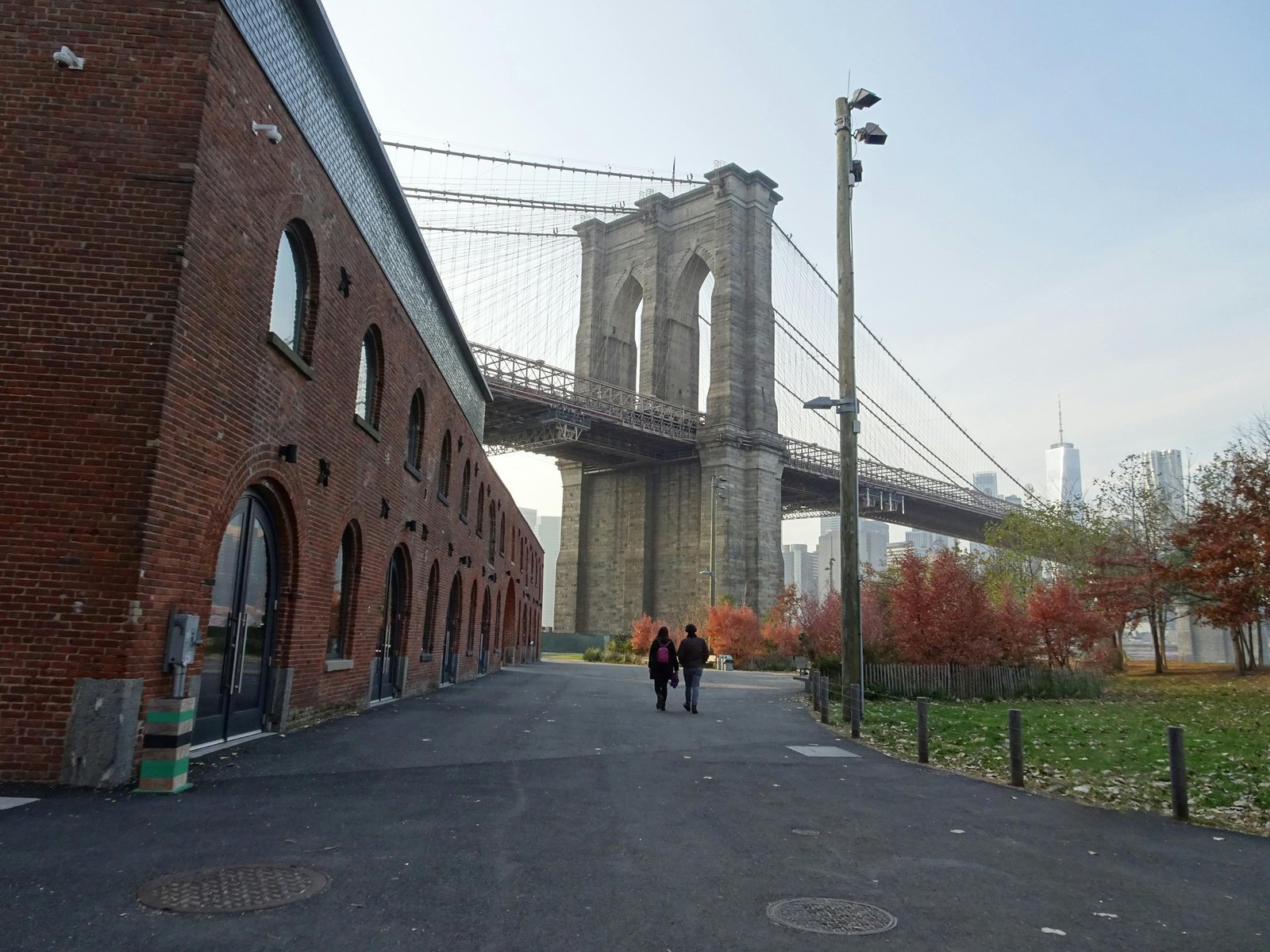 Brooklyn Bridge with Manhattan skyline view